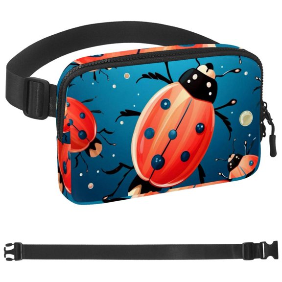 Ladybird Fanny Pack for Women and Men,Waist Bags, Running Waist Bag, Large Pouch & Adjustable Strap,Waterproof ,for Gym,Jogging, Cycling, Traveling, Fitness, Hiking