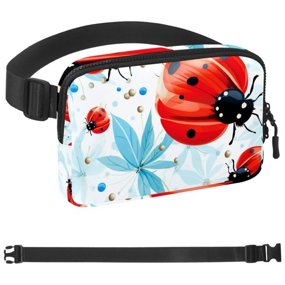 Ladybird Fanny Pack for Women and Men,Waist Bags, Running Waist Bag, Large Pouch & Adjustable Strap,Waterproof ,for Gym,Jogging, Cycling, Traveling, Fitness, Hiking