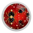 thumbnail image 1 of Ladybird Fluorescent Drawer Pulls with Screws - Round 4-Pack, Glow-in-the-Dark Knobs for Cabinets, Wardrobes, Dressers - Cupboard Handles, Fluorescence Pulls, 1 of 6
