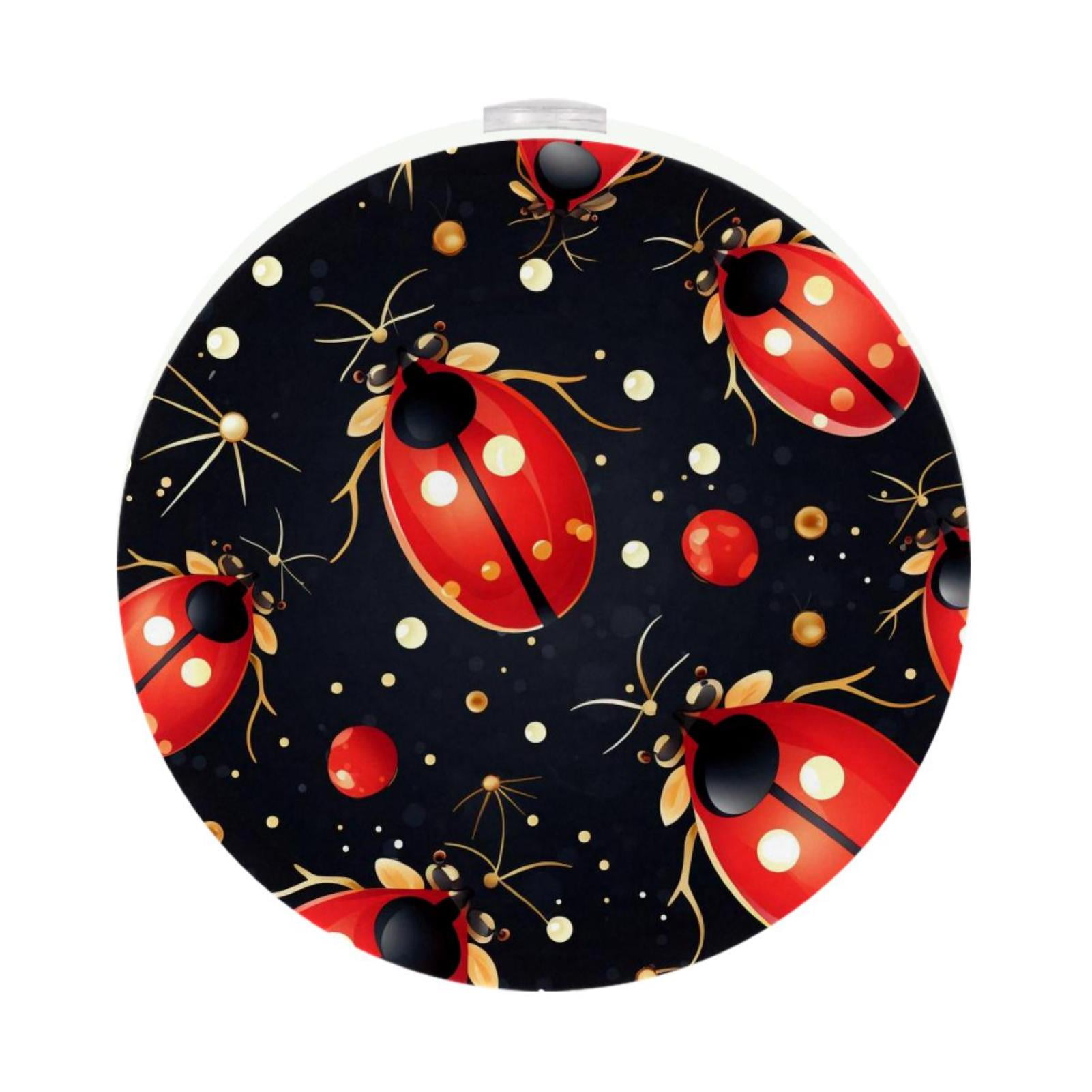 Ladybird LED Round Night Light-2PCS: Bright and Compact Plug-in ...