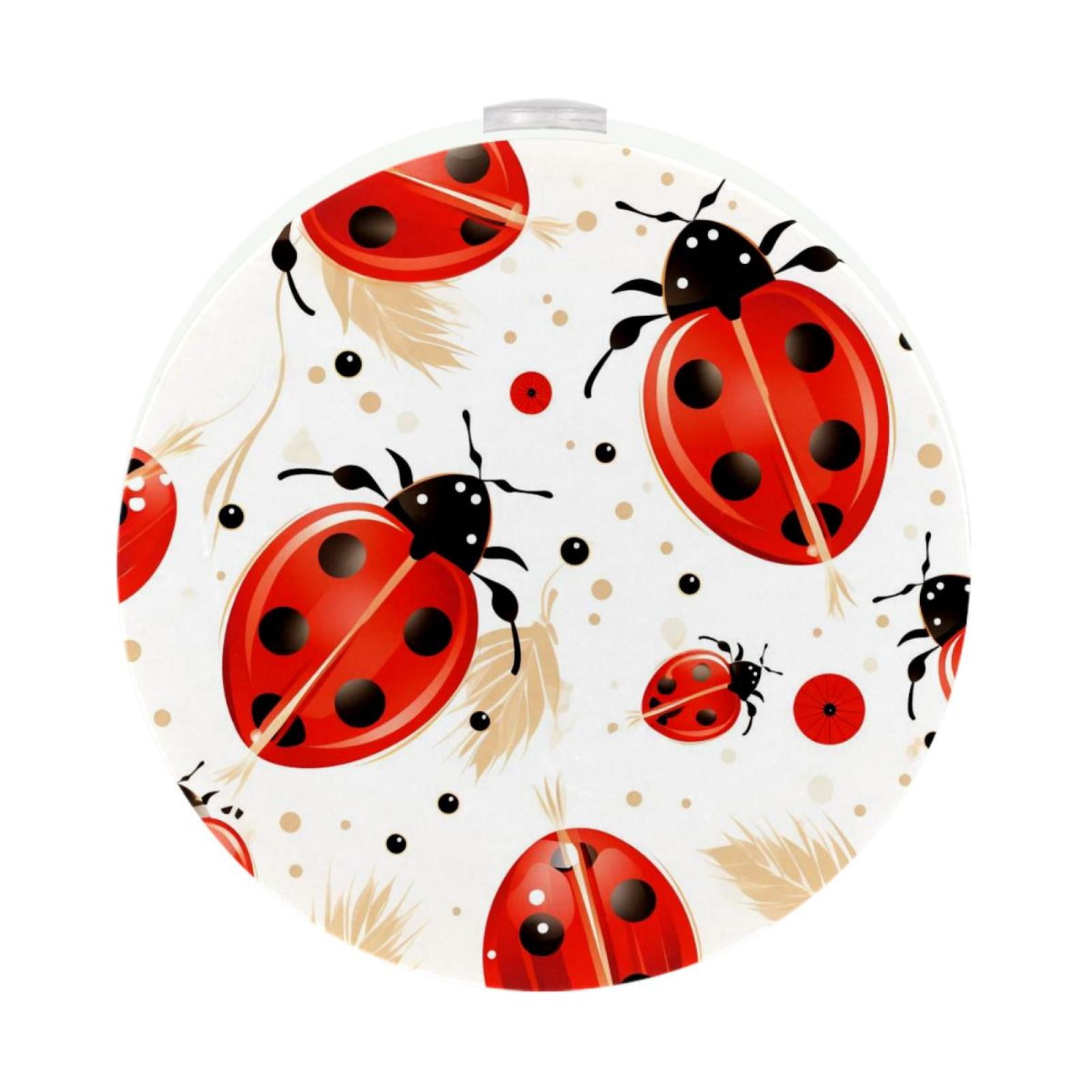 Ladybird LED Round Night Light (2PCS) – Energy Efficient Plug-in Lamp ...