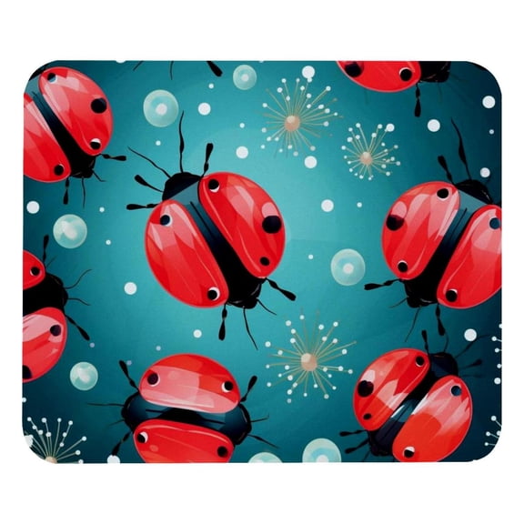 Ladybird Mouse Pad, Personality Design Rubber Base for Office Decor for Laptop, Computers