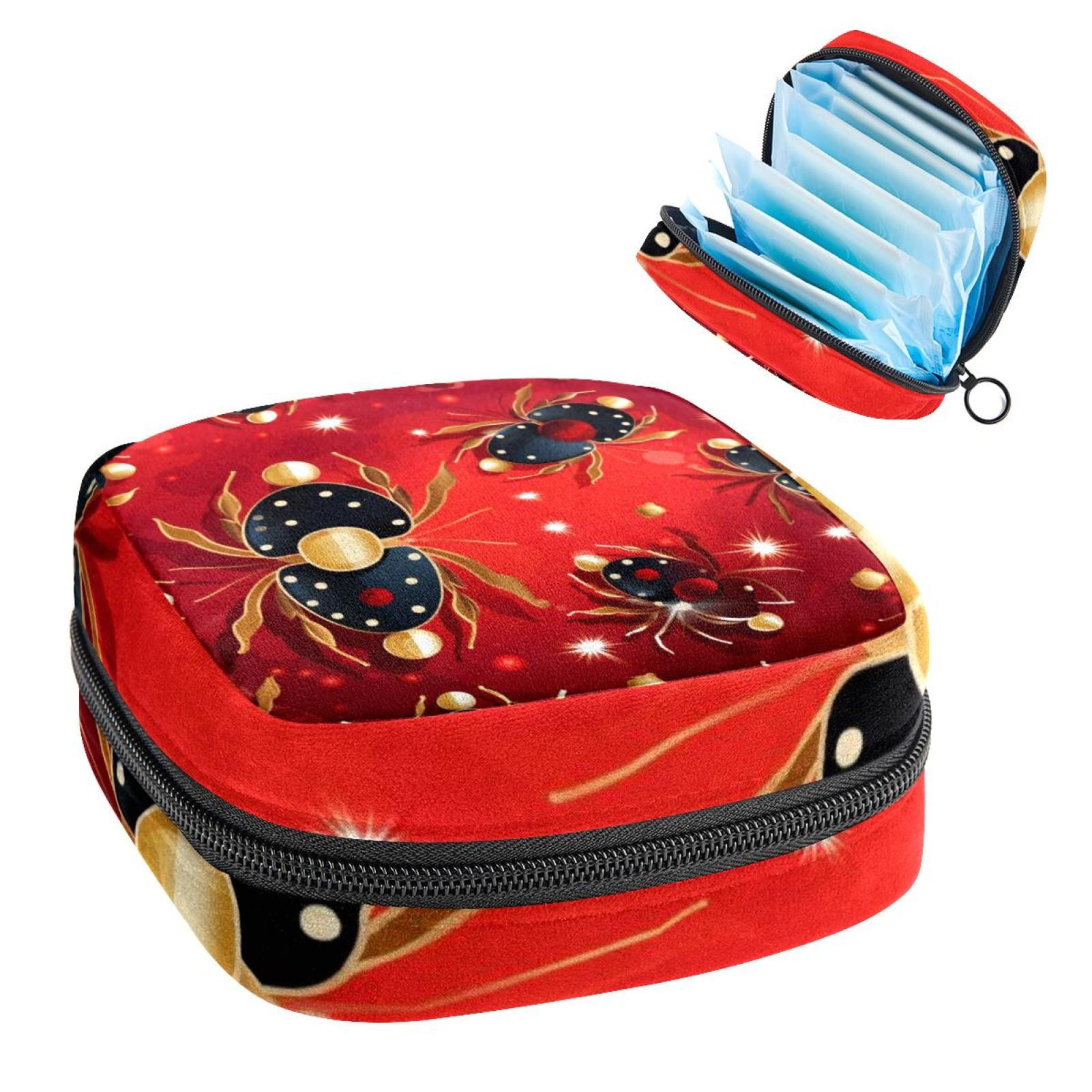 Ladybird Pad Bag Storage Organizer Pouch for Menstrual Hygiene Products ...