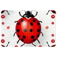 thumbnail image 1 of Ladybird Polyester Non-Slip Machine Washable Bath Rug Indoor Rug Door Carpet, 1 of 6