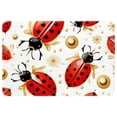 thumbnail image 1 of Ladybird Polyester Non-Slip Machine Washable Bath Rugs Office Mat Floor Mats, 1 of 6