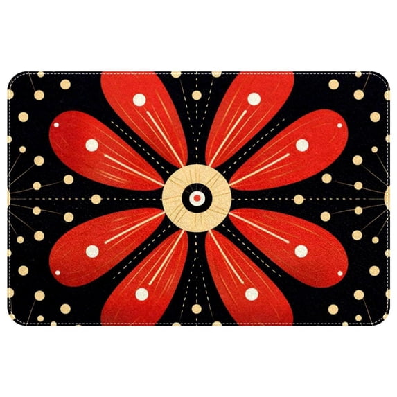 Ladybird Polyester Non-Slip Machine Washable Floor Rugs, Floor Mats, and Bath Rugs
