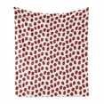 thumbnail image 1 of Ladybird Soft Flannel Fleece Throw Blanket, Illustration of Simple Ladybug Repetitive Spring Motif Dotted Pattern, Cozy Plush for Indoor and Outdoor Use, 50" x 60", Vermilion and White, by Ambesonne, 1 of 5