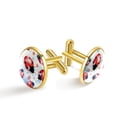 thumbnail image 1 of Ladybird Stylish Shirt Cufflink Set Made of Stainless Steel for Formal Clothing and Special Occasions, 1 of 6