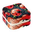 thumbnail image 1 of Ladybird Travel Portable Square Jewelry Organizer Box - Earring Holder, Ring, Necklace, Bracelet Storage - Suitable for Girls and Women - Jewelry Stand, Jewelry Boxes, 1 of 6