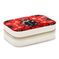 thumbnail image 1 of Ladybird Velvet Portable Jewelry Box with Removable Compartment - Ideal Bracelet Holder and Necklace Organizer - Gift, 1 of 7