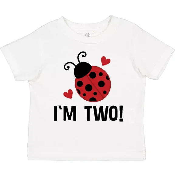 Ladybug 2Nd Birthday Cute 2 Year Old Toddler T-Shirt Girls Im Childs Baby Clothing, Cute Baby Shirt, TODDLER SHORT SLEEVE TEE BELLA CANVAS 3001T