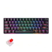 Ladybug 60% Gaming Keyboard, 61 Keys Hot Swappable Mechanical Keyboard