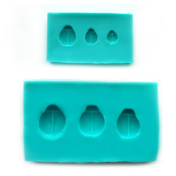 Ladybug Body Silicone Molds (set of 2 molds, 6 sizes) by WSA