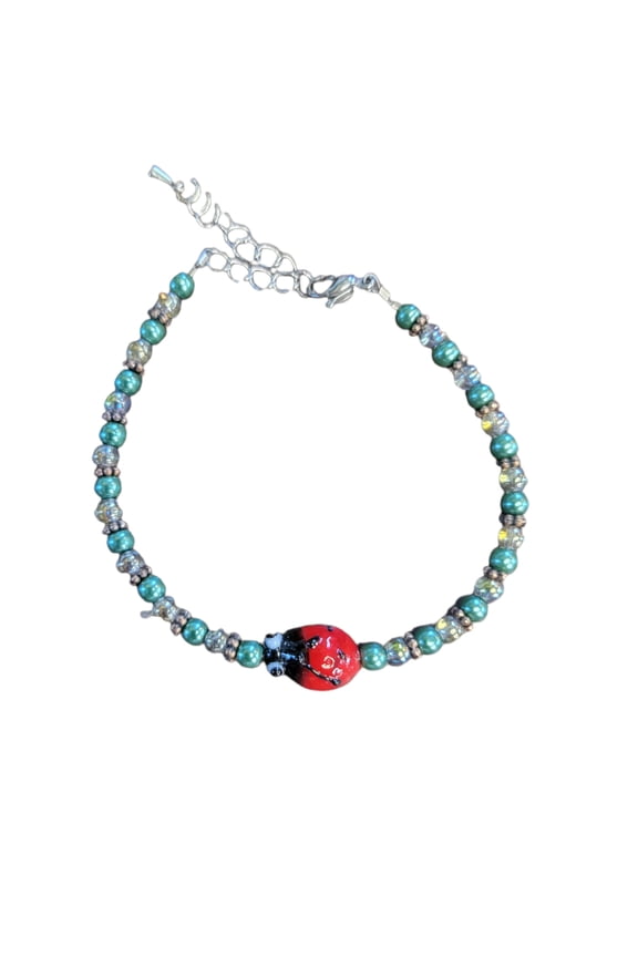 Ladybug Bracelet - Adjustable for Kids and Adults