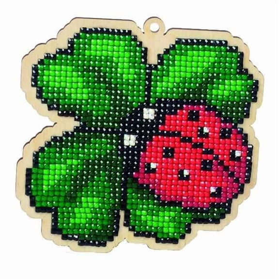 Diamond Art Kit. Creativity kit with Diamond Painting Rhinestones. Ladybug CSw123
