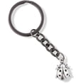 thumbnail image 1 of Ladybug Charm Keychain Silver Lady Bug Charm by Dave the Bunny, 1 of 2
