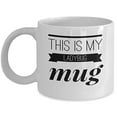 thumbnail image 1 of Ladybug 11 oz Coffee Mug - This Is My Mug White Ceramic Gift, 1 of 4