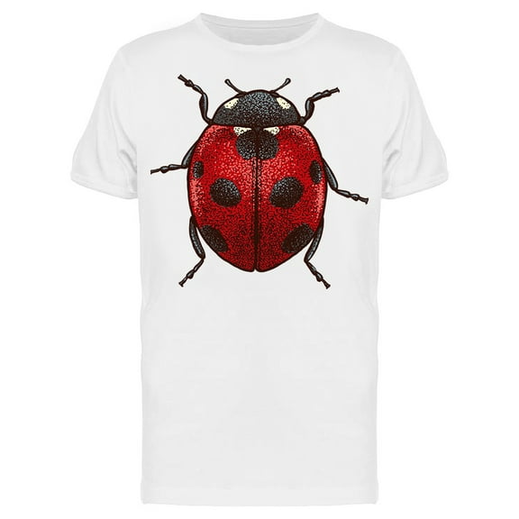 Ladybug Colorful Sketch T-Shirt Men -Image by Shutterstock, Male XX-Large