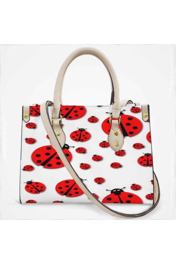 Ladybug Cross Body Bags For Women Small Leather Female Handbags Fashion Top-Handle Totes