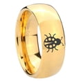 thumbnail image 1 of Ladybug Design 8MM Dome Gold Plated Tungsten Men Ring, 1 of 2
