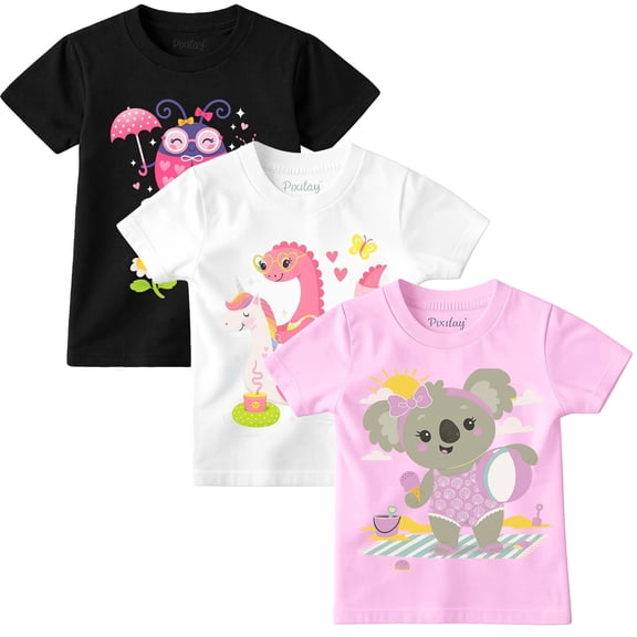 Ladybug, Dino & Koala T-Shirts 3-Pack, Toddler Sizes 18M-5T