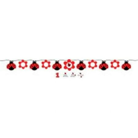 Ladybug Fancy - Ribbon Banner, with Stickers - Case of 6