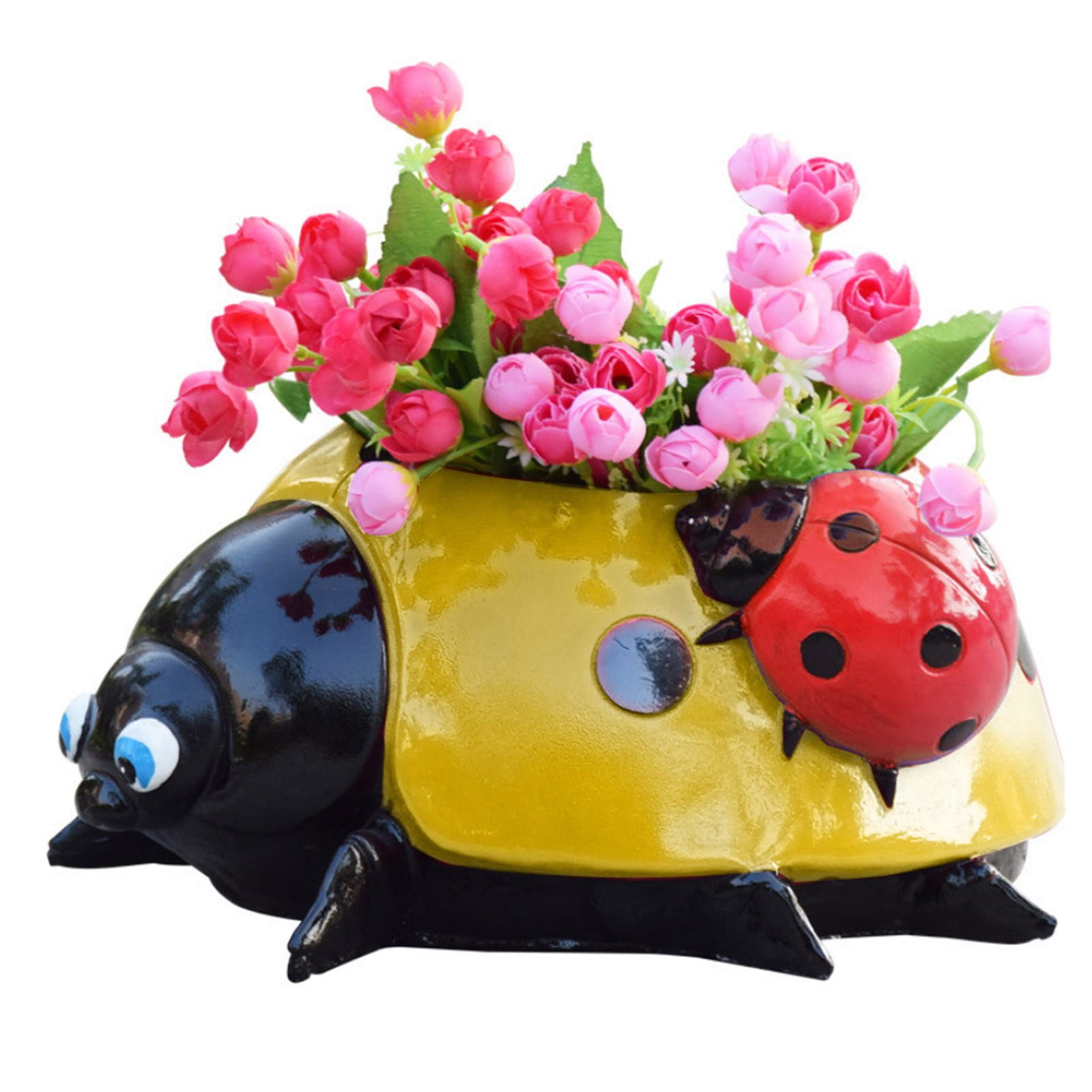 Ladybug Flower Pot Whimsical Resin Ladybug Planter Pot, Garden Sketches ...