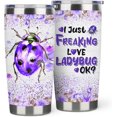 thumbnail image 1 of Ladybug Gift for Ladybug Lover,20 oz Ladybug Coffee Cup Double Wall Stainless Steel Vacuum Insulated (Ladybug, 20 oz), 1 of 6