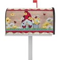 thumbnail image 1 of Ladybug Gnome Magnetic Mailbox Covers 18" X 21", Farm Spring Daisy Flowers with Ladybug Mailbox Wraps Standard Size Wood Board Post Letter Box Cover for Garden Yard Home Patio Decor, 1 of 6