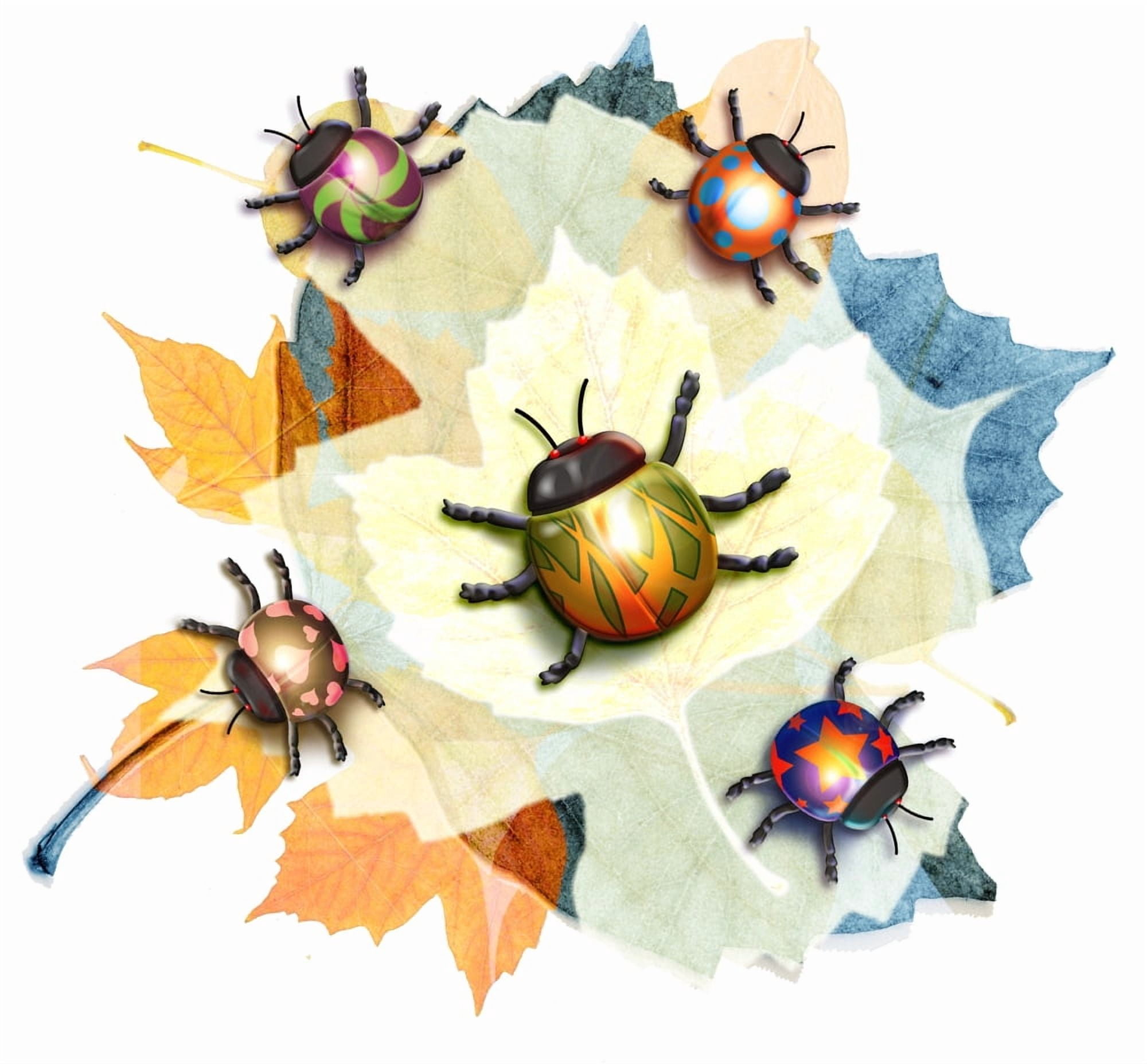 Ladybug Illustration Canvas Art - Design Pics Eye Traveller Design Pics (30 x 28)