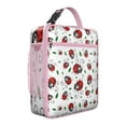 thumbnail image 1 of Ladybug Insulated Lunch Bag Box Student Reusable Lunch Bag with Side Pocket Lunch Box Containers Picnic Beach, 1 of 5