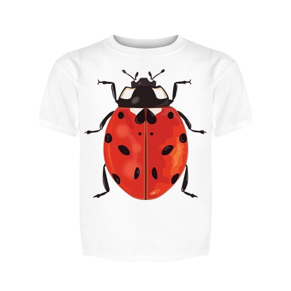 Ladybug Isolated On The Center Tee Girl's -Image by Shutterstock