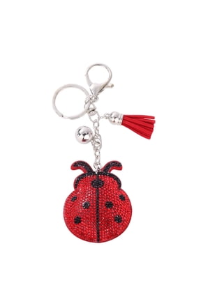 Ladybug Keychain Adorable Fruit Insect Keychain Designss For Backpack Gifts And Couples