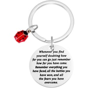 Ladybug Keychain for Women Men Inspirational Miraculous Lady Bug Birthday Good Luck Jewelry Ladybug Keychains