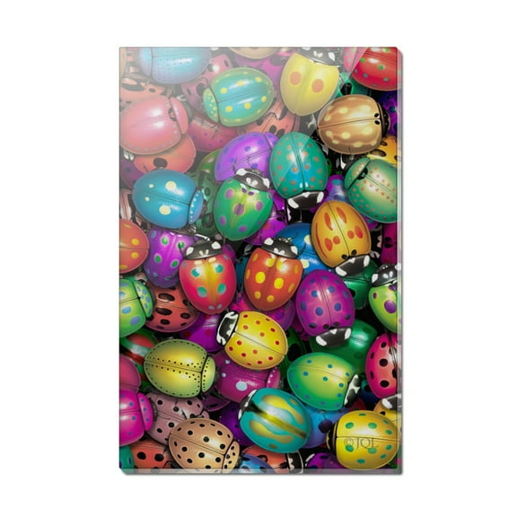 Ladybug Lady Bug Rainbow Rectangle Acrylic Fridge Refrigerator Magnet