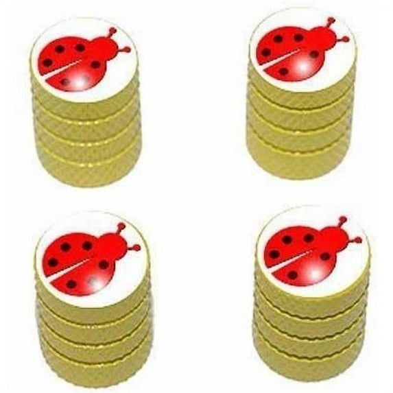 Ladybug Lady Bug Tire Rim Wheel Aluminum Valve Stem Caps, Multiple Colors