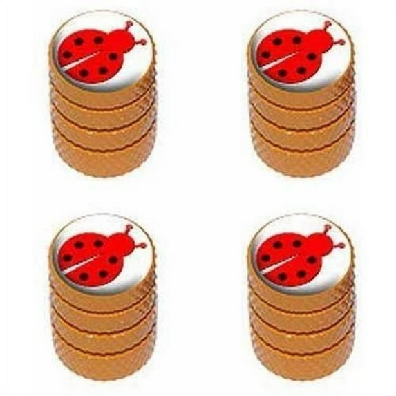 Ladybug Lady Bug Tire Rim Wheel Aluminum Valve Stem Caps, Multiple Colors