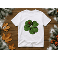 thumbnail image 1 of Ladybug Lucky Clover Holiday Nature Festive Fun Graphic Unisex T-Shirt, up to size 5XL, 1 of 2