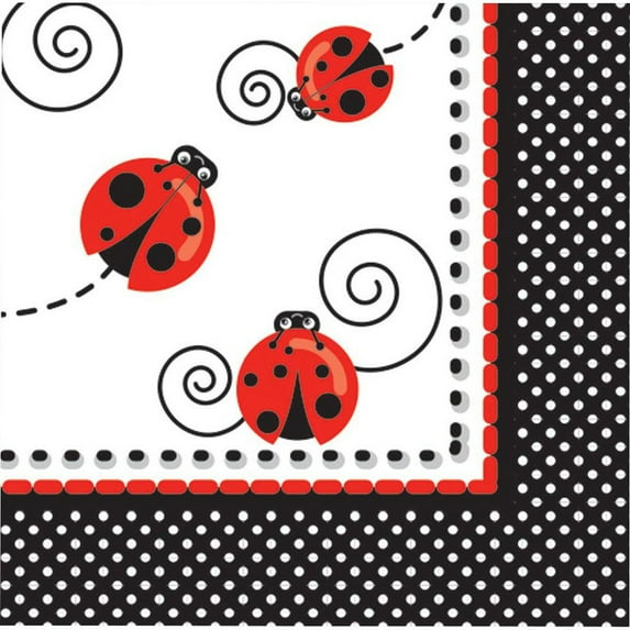 Ladybug Luncheon Napkins (16 Count)