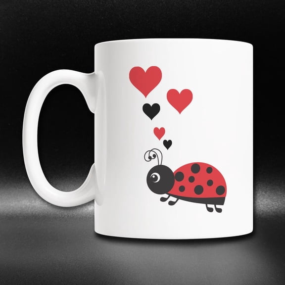 Ladybug Mug, WhimsiC1Al Hear, Gardener Gift