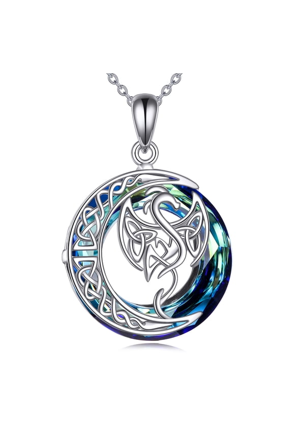 Ladybug Necklace S925 Sterling Silver Lady Bug Pendant Necklace with Crystal Miraculous Ladybug Jewelry Gift for Women