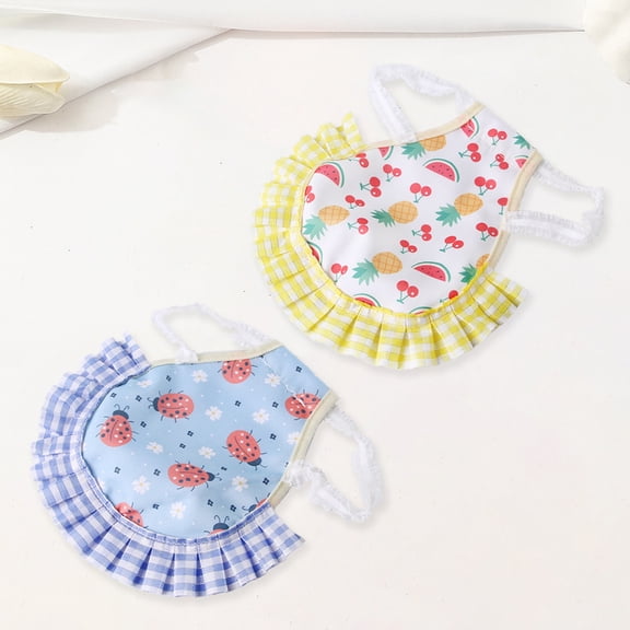 Ladybug Pattern Pet Chicken Vest – Elastic Trim Poultry Saddle,Hen Apron Back Protector Wing Guard for Chickens Ducks,Farm Poultry Apparel