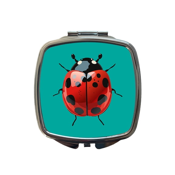 Ladybug Pretty Travel Makeup Handbag Purse Small Pocket Compact Mirror