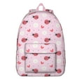thumbnail image 1 of Ladybug Print Backpack – Cute Cartoon Ladybird Pattern Bookbag with Polka Dots for Garden and Nature Lovers, 1 of 5