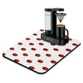 thumbnail image 1 of Ladybug Print Coffee Maker Mat - 4-Layer Absorbent Drying Mat for Coffee Station with Non-Slip Base - Cute Cartoon Ladybird Design for Kitchen Counter, 1 of 4