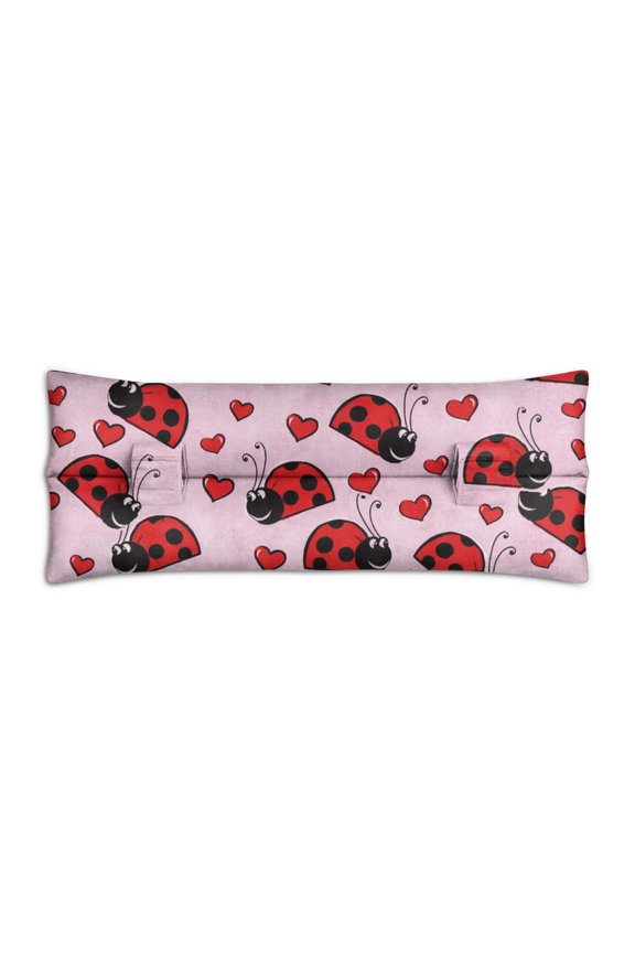Ladybug Print Heart Surgery Recovery Pillow - Post Op Seatbelt Cushion for Women, Universal Fit & Machine Washable