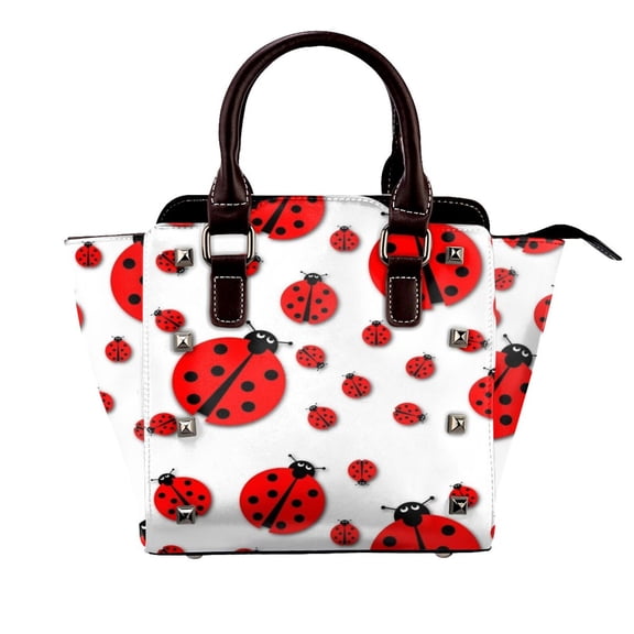 Ladybug Rivet Fashion One-Shoulder Women's Handbag Tote Bag