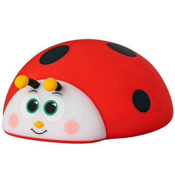 Ladybug Silicone Night Light, Nursery Sleeping Lamp Touch Control Nightlights USB Rechargeable Table Lamp