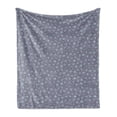 thumbnail image 1 of Ladybug Soft Flannel Fleece Blanket, Floral Ornamental Bugs Best of Luck Insects of Nature with Leaf Patterns, Cozy Plush for Indoor and Outdoor Use, 50" x 70", Purple Grey Pale Blue, by Ambesonne, 1 of 6