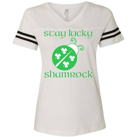 Ladybug T Shirt Jersey Saint Pattys Irish Tee ST Patrick's Day Lady Outfits White Small